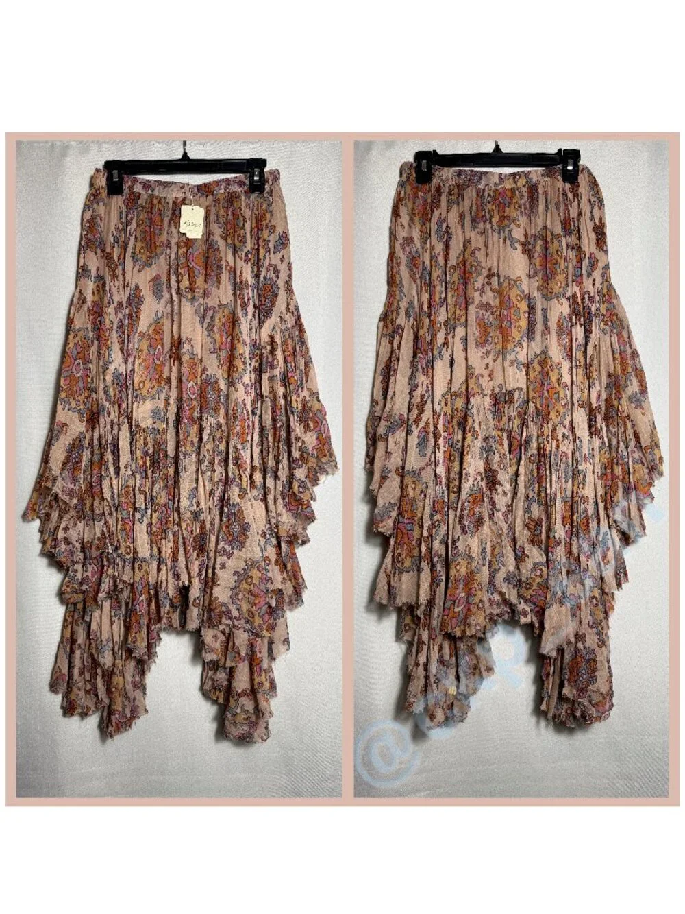 NWT Free People FP One Clover Printed Skirt Sz L